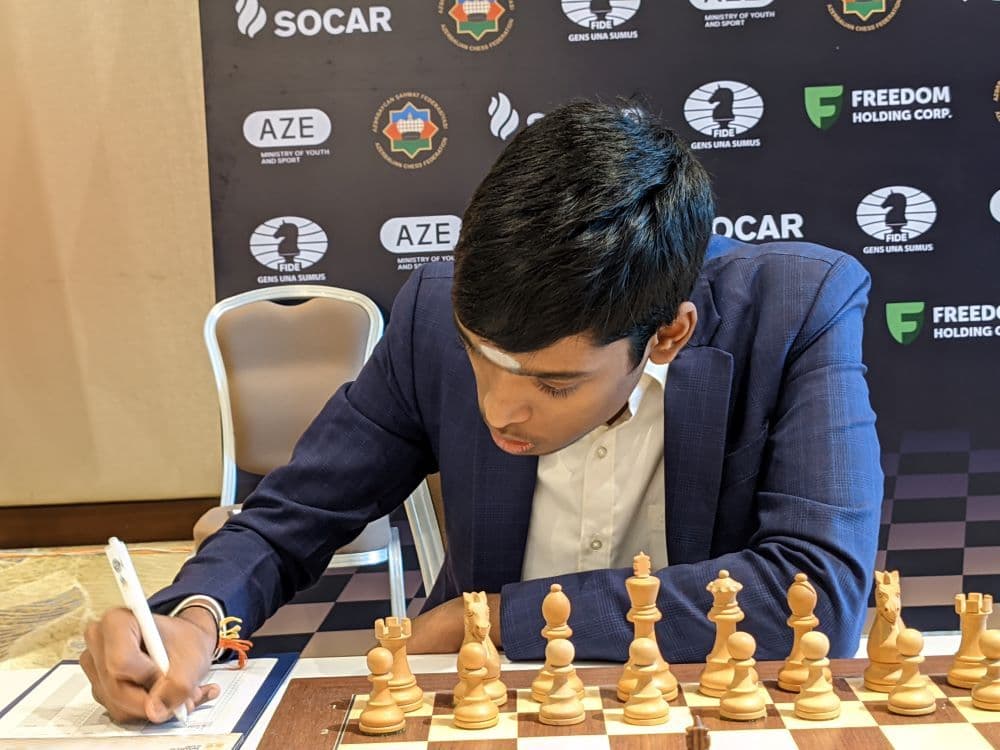 Praggnanandhaa Makes Mistake, Suffers Second Round Defeat in Prague