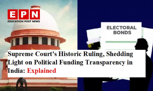 Supreme Court on Electoral Bond