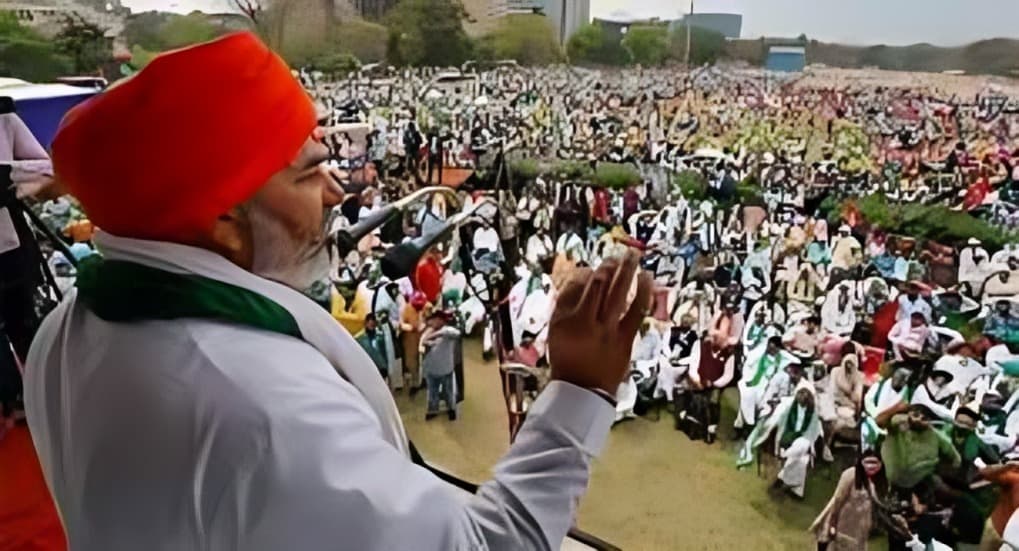 Farmers hold ‘Kisan Mahapanchayat’ in Delhi’s Ramlila Maidan amid heightened security