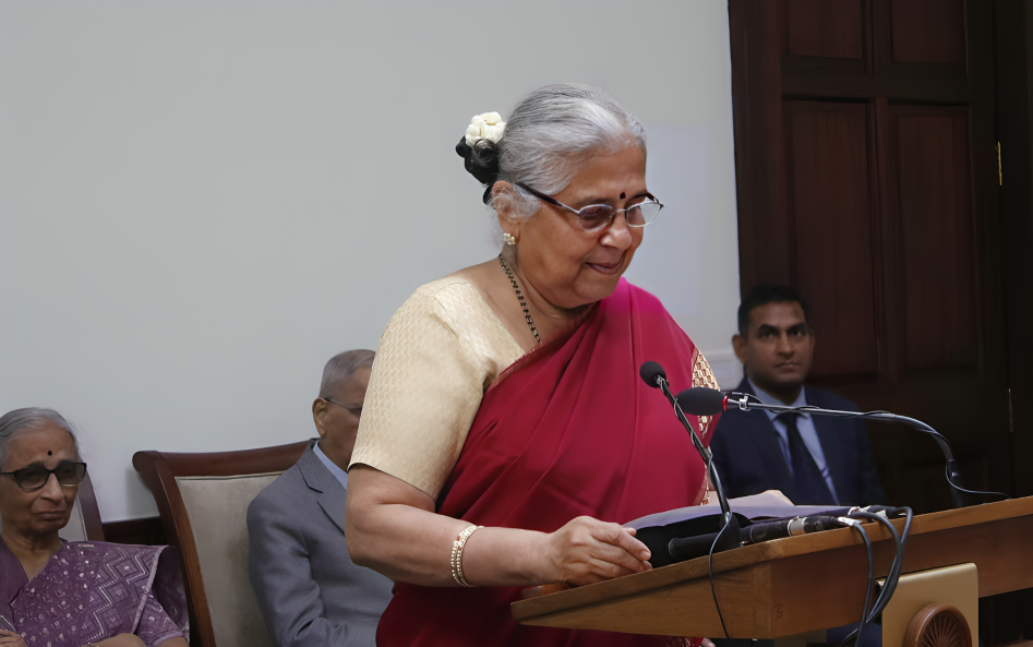 Sudha Murty Sworn in as Member of Rajya Sabha