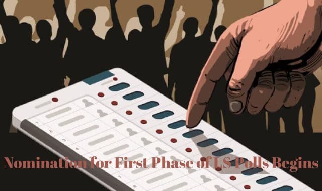 Lok Sabha Elections 2024: Nomination process for first phase of poll begins