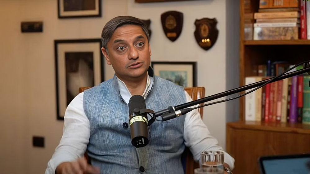 Economist Sanjeev Sanyal on YouTuber Siddhartha Ahluwalia’s The Neon Show | YouTube screengrab