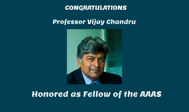 Prof. Vijay Chandru Elected Fellow of the AAAS