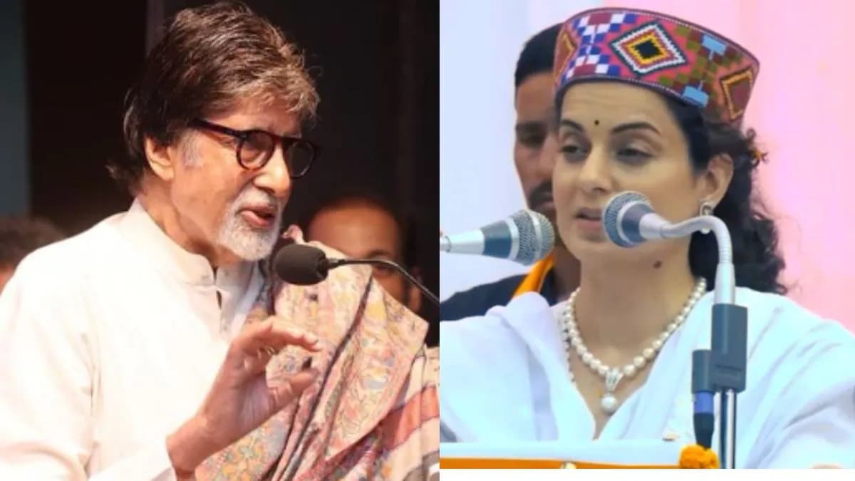 During election rally, Kangana Ranaut says she gets 'same respect as Big B ' in film industry