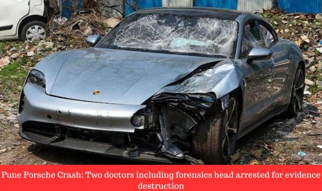 Porsche Taycan crashed in Pune drunk driving incident involving a minor.