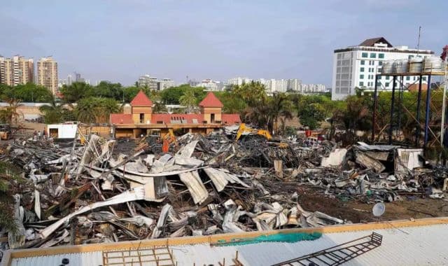 Debris after Gujarat's Rajkot fire in TRP game zone