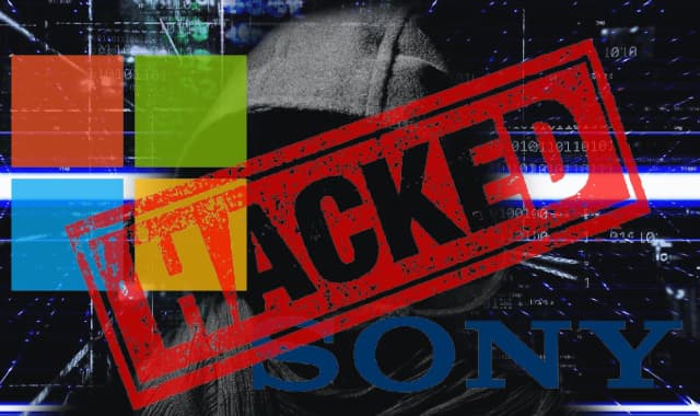 microsoft and sony hacked