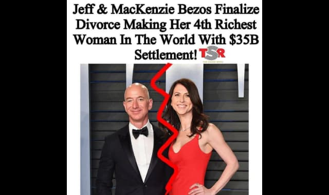 Jeff Bezos and MacKenzie Bezos divorce settlement 