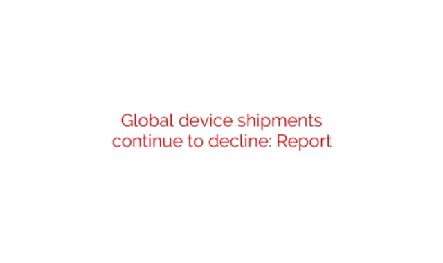 Global device shipments in 2019