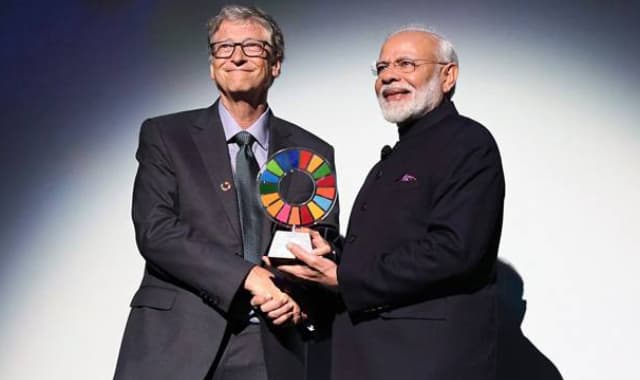 PM Modi receives Goalkeepers Award