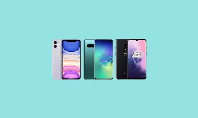 Comparison of OnePlus 7T, iPhone 11, and Samsung Galaxy S10