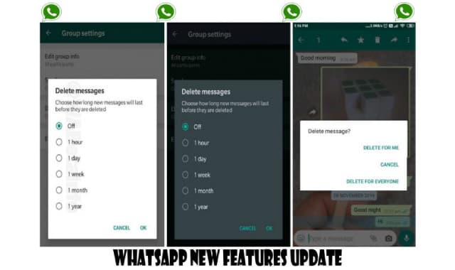 WhatsApp New Features Update - Dark mode, battery saving option, delete messages