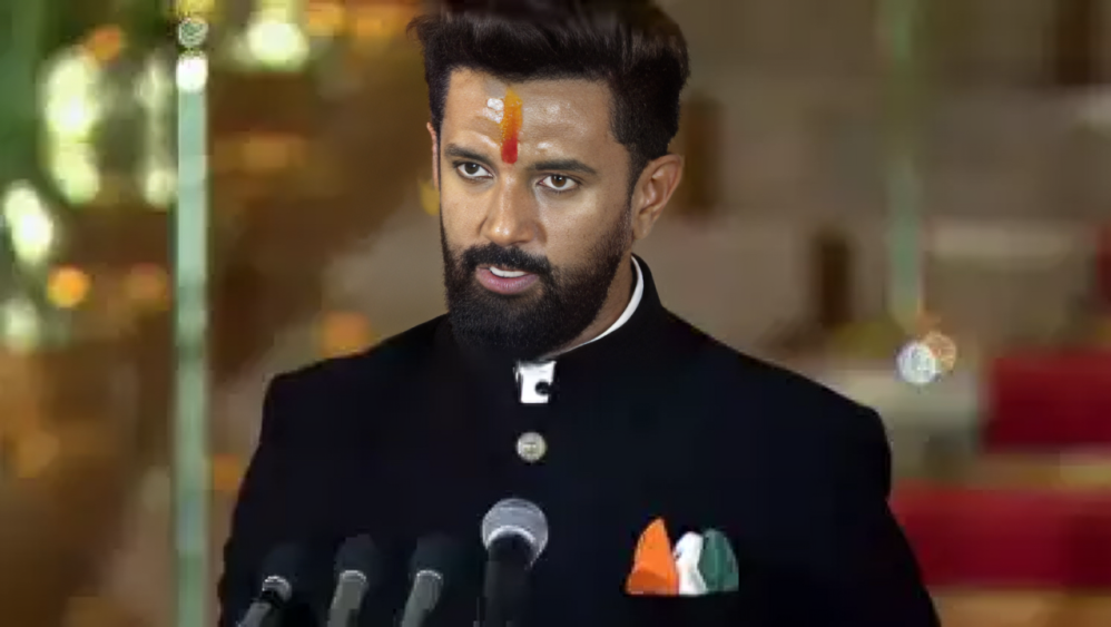 Image: Chirag Paswan taking oath as a union minister