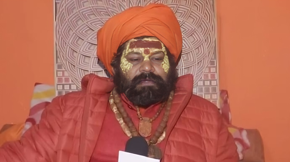 Raju Das, chief priest of Ayodhya Hanumangarhi temple. (Photo: Screengrab/ANI)