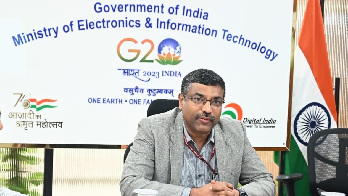 S. Krishnan, the secretary of the Ministry of Electronics and Information Technology