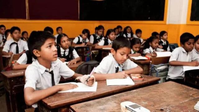 students sitting in class