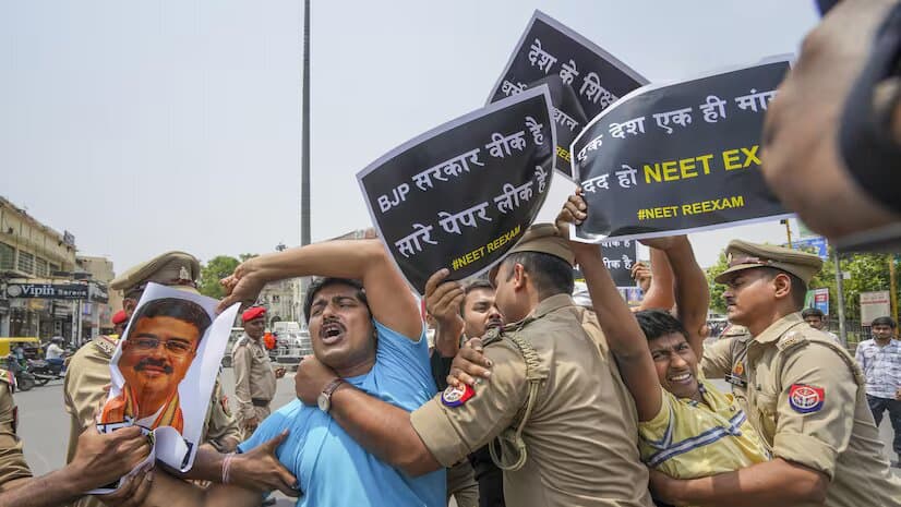 protest against NEET UG 2024