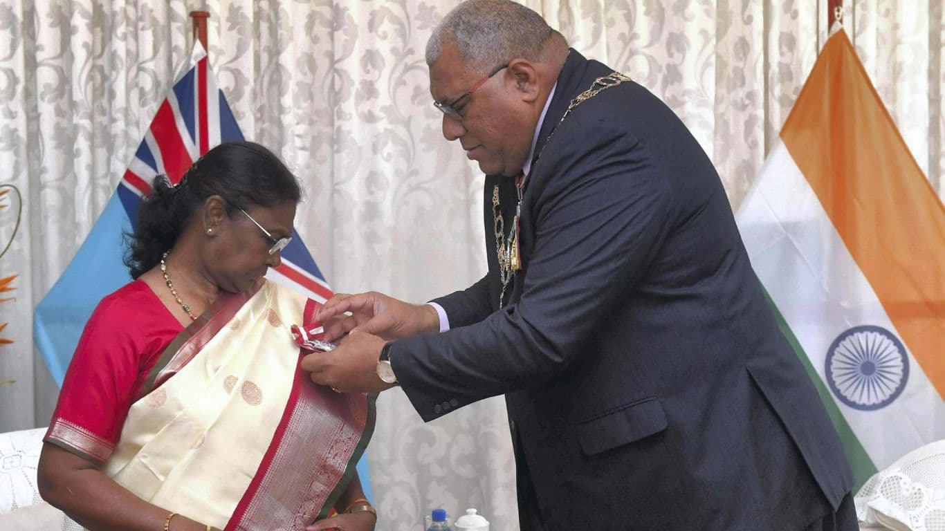 Fiji's highest civilian award conferred on President Droupadi Murmu