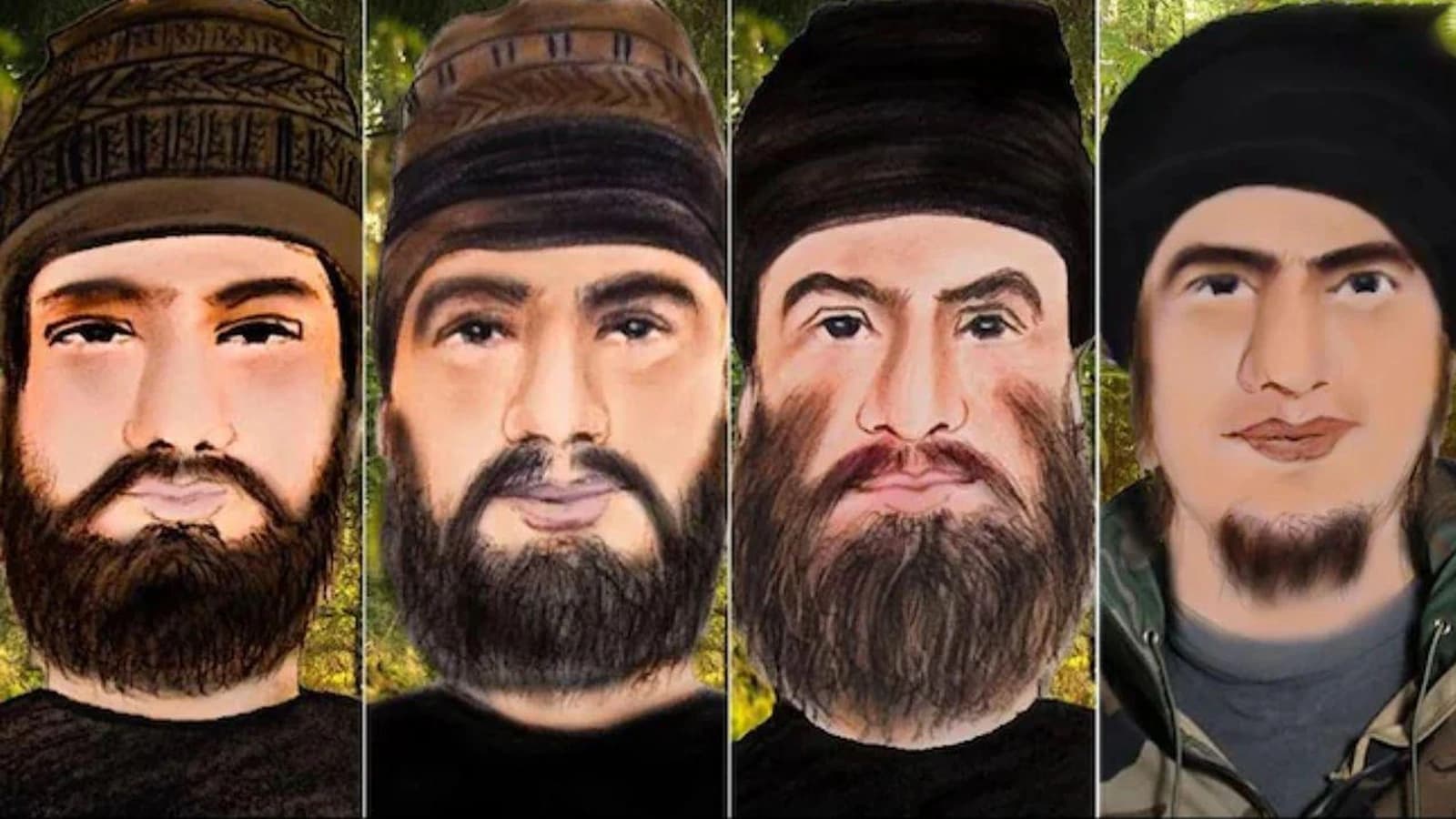 J&K police release sketches of 4 terrorists, announces Rs 20 lakh reward on actionable input