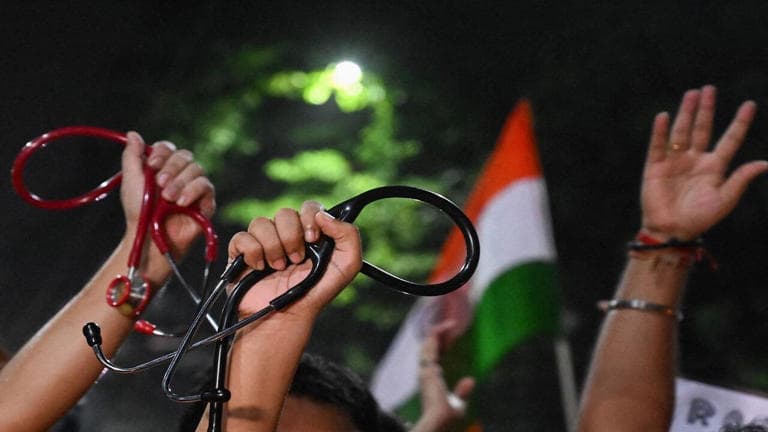 Protest at Gateway of India