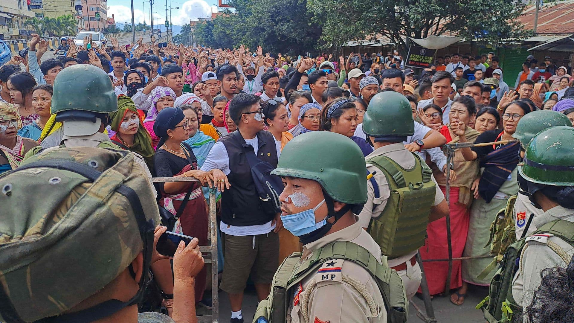 Ongoing protest in Manipur