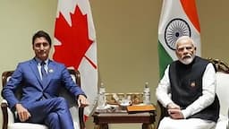 Indian Prime Minister Narendra Modi with Canada Prime Minister Justin Trudeau