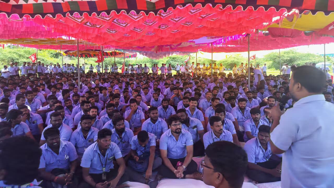 Labour strike at Samsung’s Chennai plant ends after tentative agreement