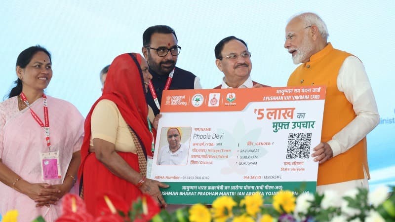 PM Modi slams Delhi, West Bengal govts for not joining Ayushman Bharat scheme as he announces coverage for seniors above 70