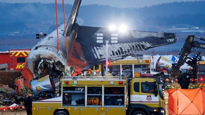 Low-cost South Korean flight that crashed killing 179 people was warned of birdstrike during first landing attempt