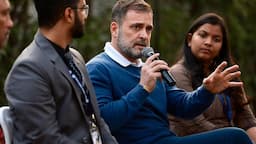 Congress leader Rahul Gandhi at IIT Madras