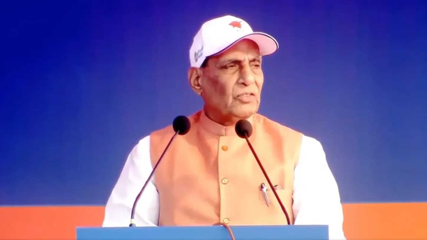 Def Min Rajnath Singh calls for ‘targeted solutions and countermeasures’ in India’s expanding defense sector