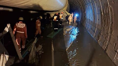 Rescue teams race against time to save trapped workers in Telangana tunnel collapse