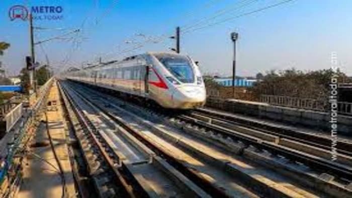 Trial runs of the Namo Bharat train on the last section of the Delhi-Ghaziabad-Meerut line have begun by NCRTC
