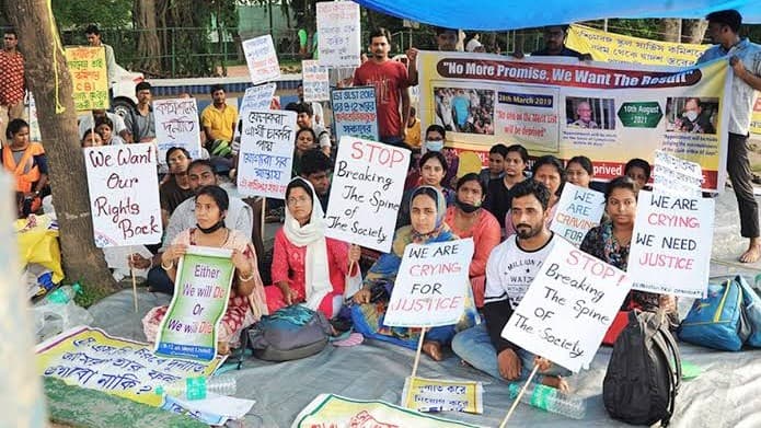 Violent clashes erupt between protesting teachers and police in West Bengal