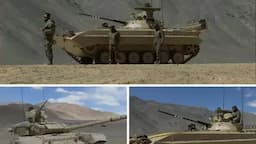 T-72 tanks and BMP-2 armored vehicles 