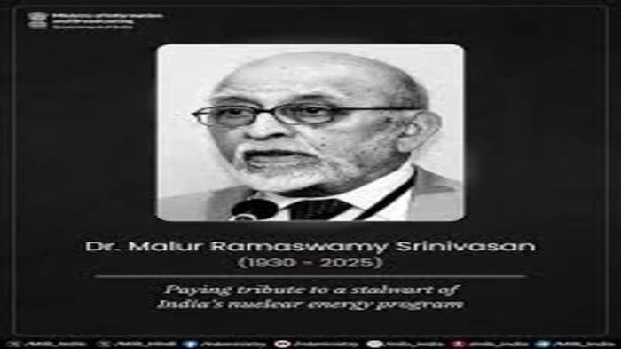 A Key Designer of India's Nuclear Initiative: Mr. Srinivasan 