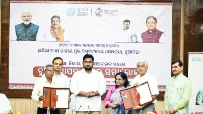 Odisha signs MoU with IGNOU to launch courses in Odia