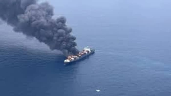 Concerns about a potential oil spill and environmental hazards were raised when a sizable fire started on M.V. Wan Hai 503 close to the Kerala coast