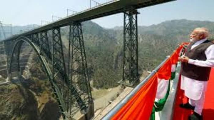 Prime Minister Narendra Modi opened the Chenab Railway Bridge, the highest single-arch railway bridge globally