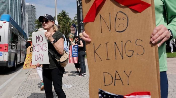 Millions join “No Kings” protests across US as Trump hosts military parade in Washington