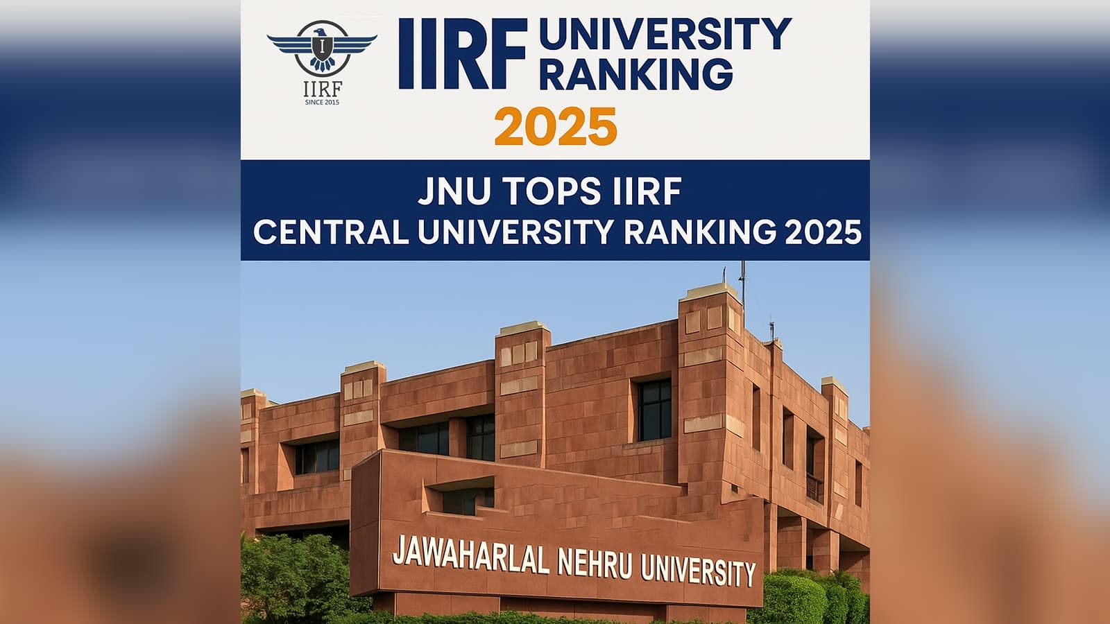 IIRF Central University Ranking 2025 Released: JNU Tops the Chart