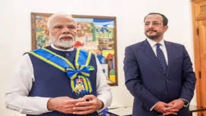 Prime Minister got the Grand Cross of the Order of Makarios III, which is Cyprus's highest civilian honour