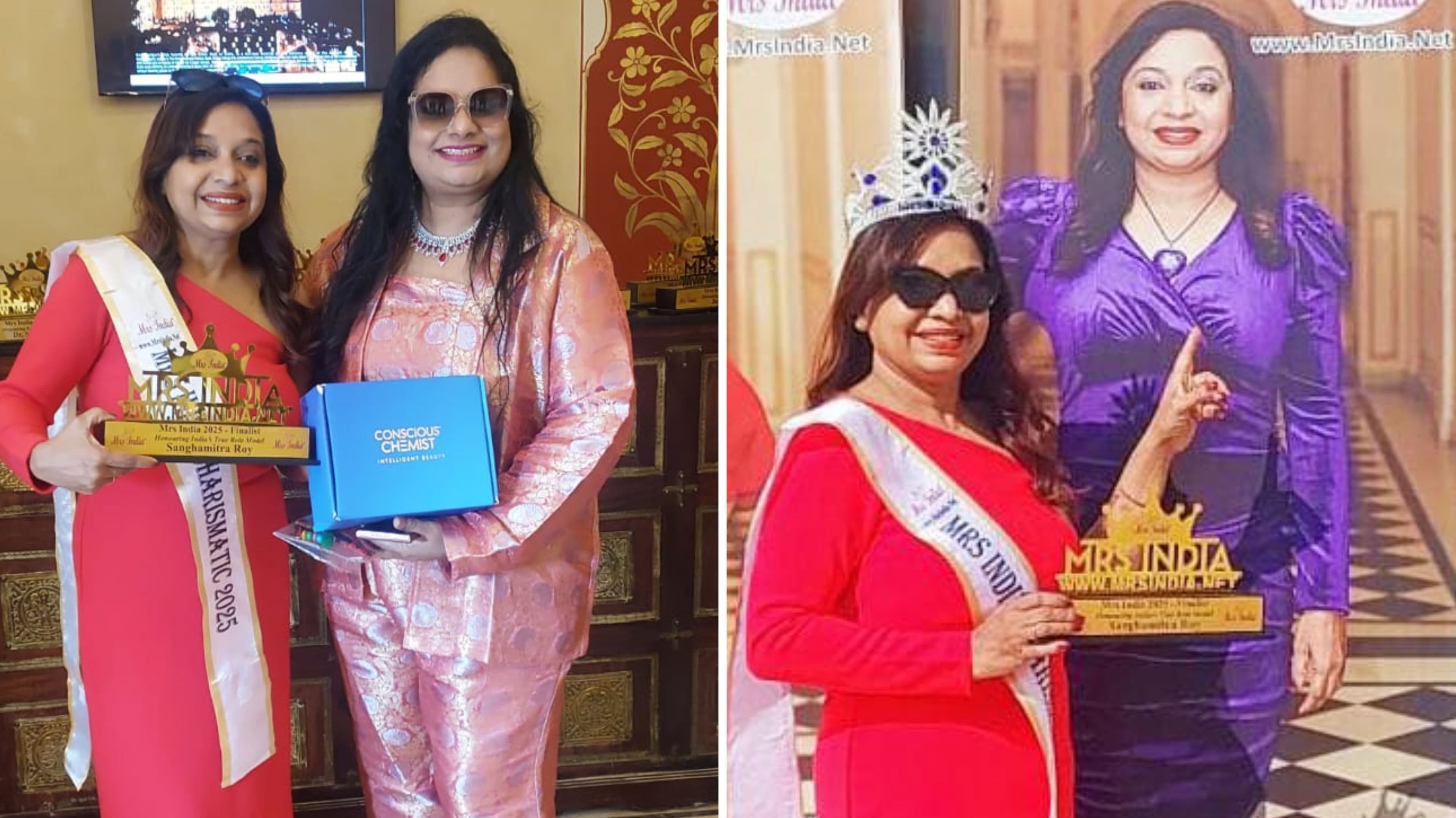 Delhi teacher Sanghamitra Roy bags Mrs India Charismatic 2025 crown