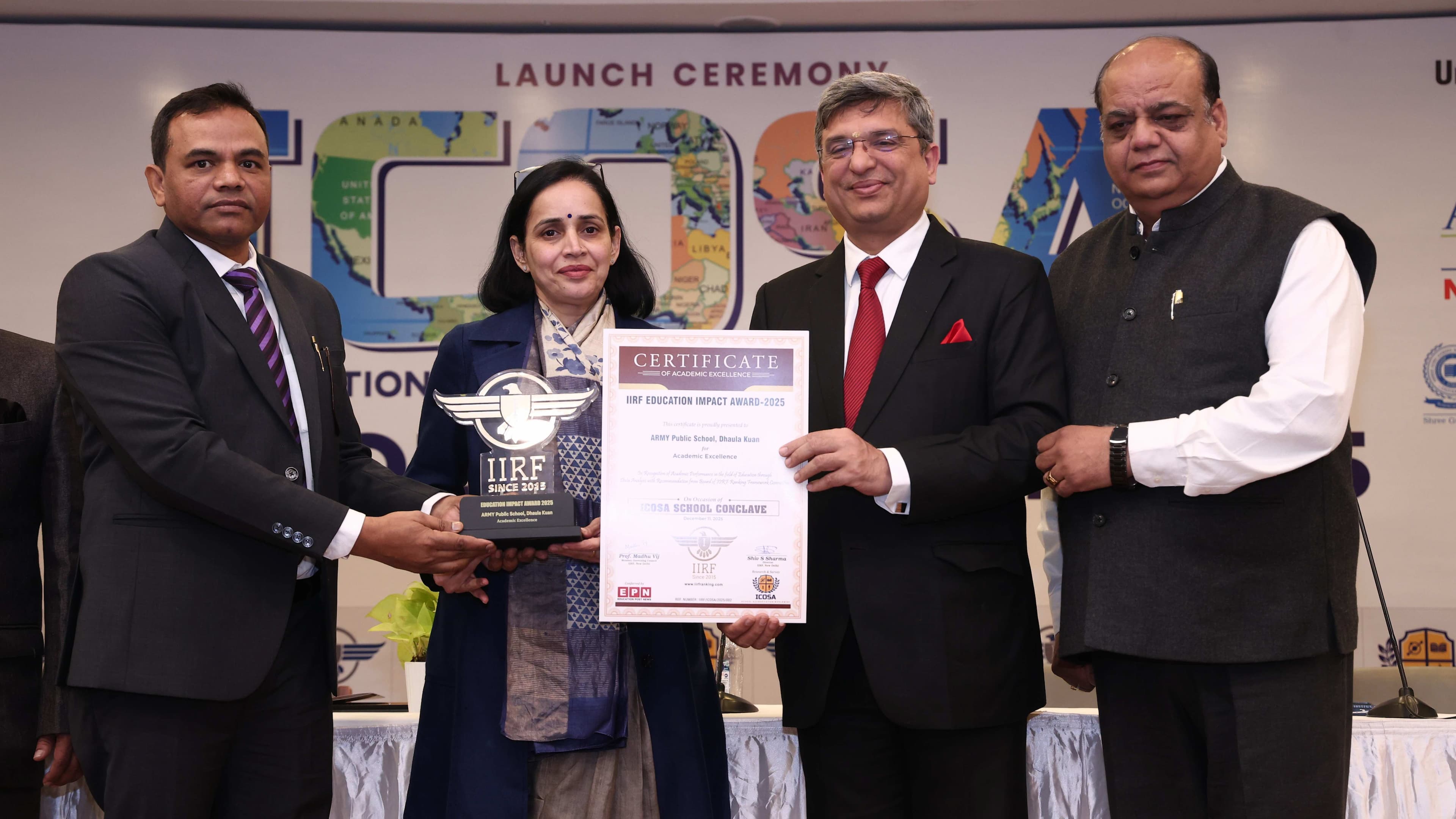 APS principal Meetu Rathore receives ICOSA award for teaching and administration excellence