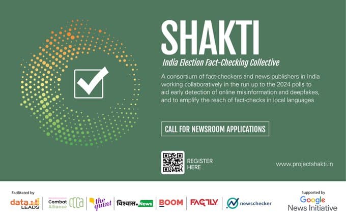 India to combat election misinformation with fact-checking collective, Shakti, backed by DataLEADS and Google