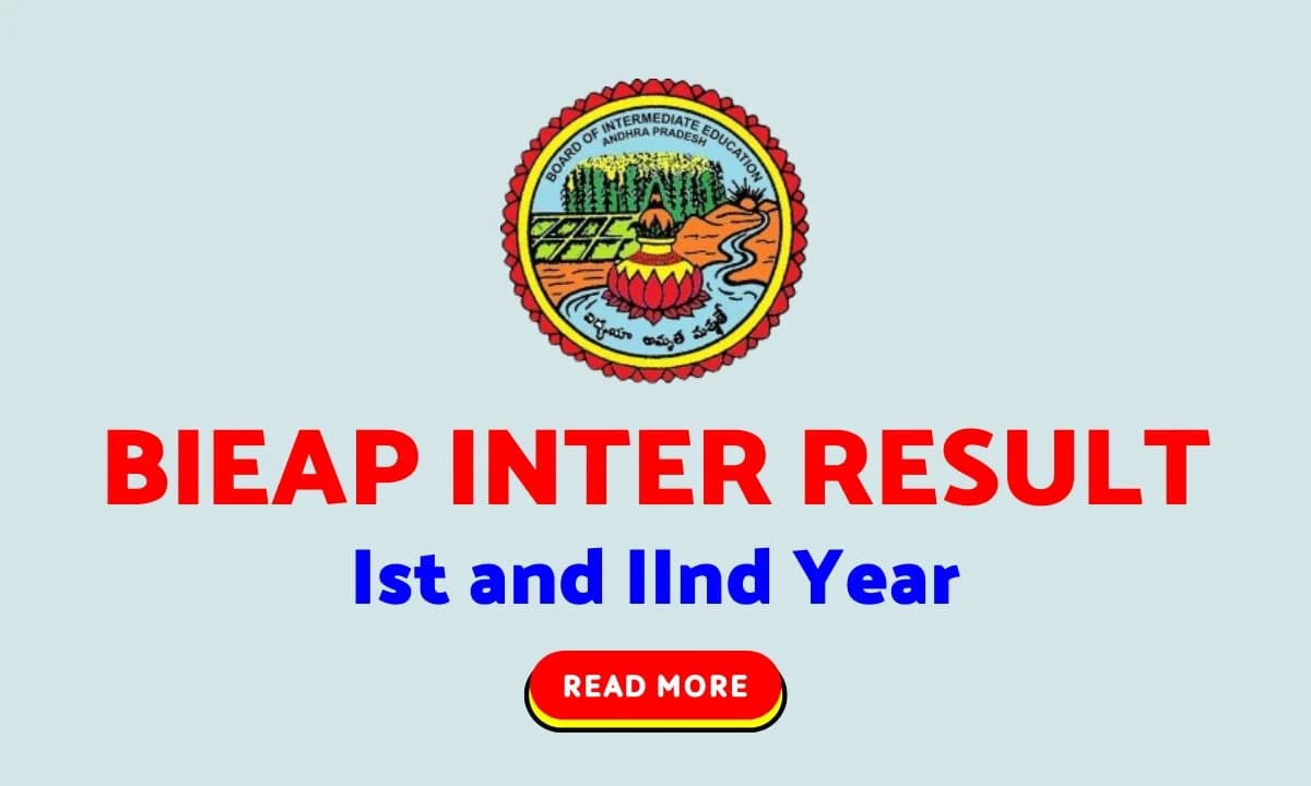 BIEAP Inter Results 2024 out, check the scorecard at  resultsbie.ap.gov.in