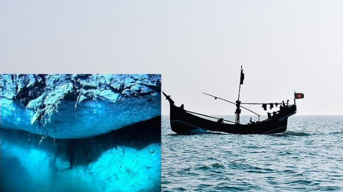 gas hydrates deep under water