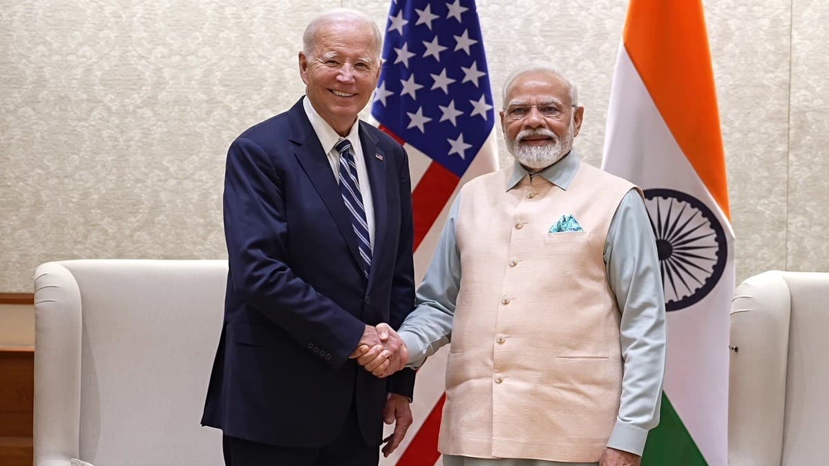 Prime Minister Narendra Modi with US President Joe Biden