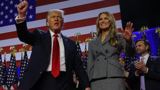 Trump declares victory in speech, thanks wife Melania for her support