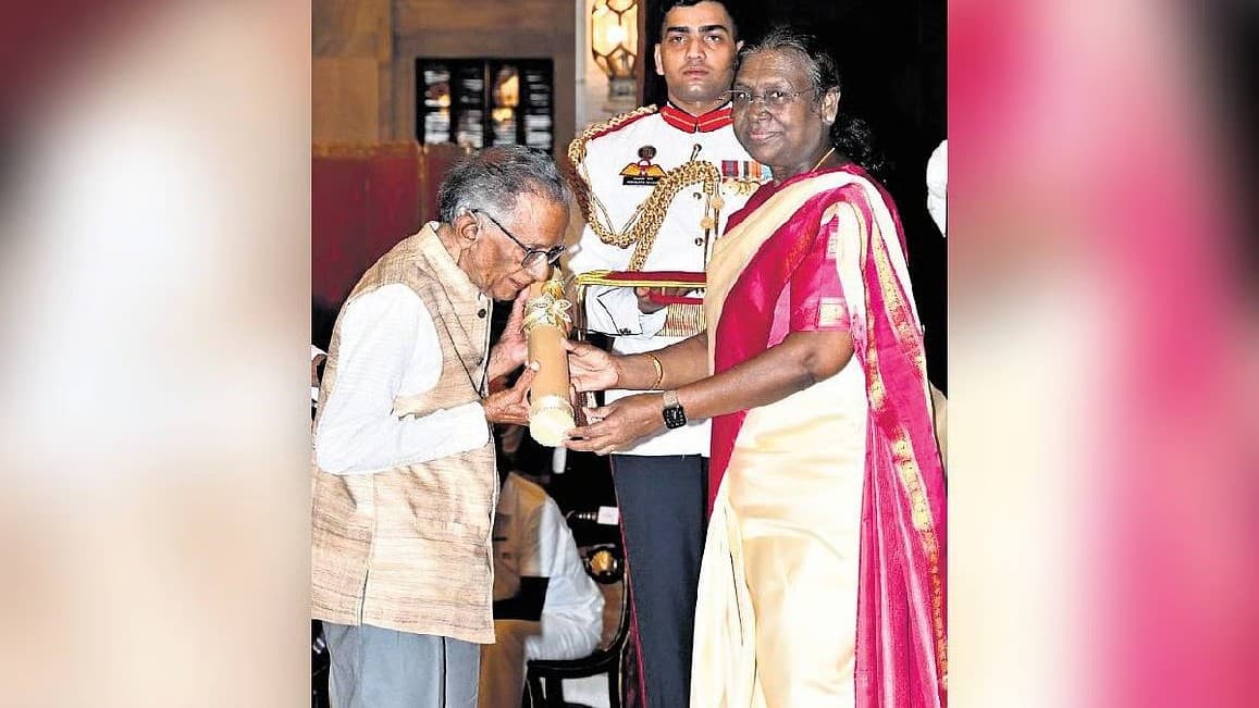 Veteran scholar Prof KL Krishna receives Padma Shri for contributions in education and research